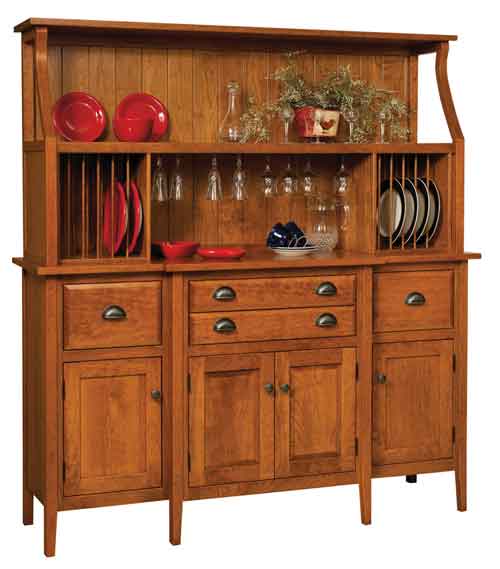 Amish Stowell China Cabinet - Click Image to Close